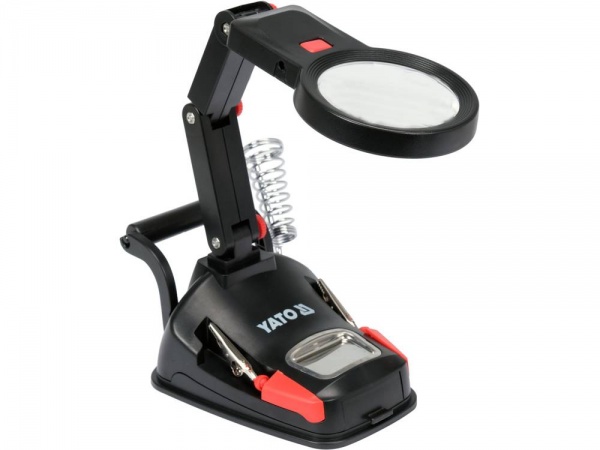 Лупа со штативом YATO YT-73861