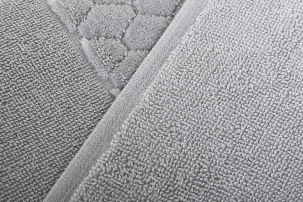Рушник махровий VELOUR CELLS 50x90 см світло-сірий La Nuit