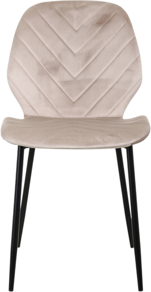 Стул обеденный Центр Меблів NIA 46х56,55х87 см (UF910-01) бежевый / черный