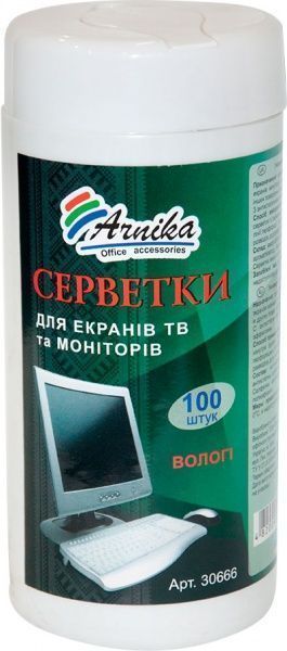 Серветки Arnika для екранів ТВ та моніторів 100шт (30666) 