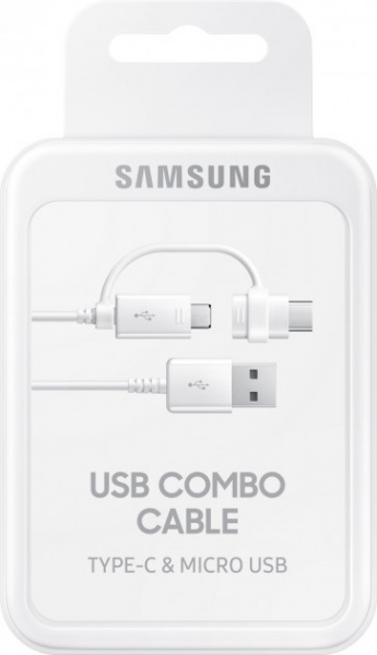 Кабель Samsung USB – microUSB + USB Type C 1,5 м білий (EP-DG930DWEGRU) 