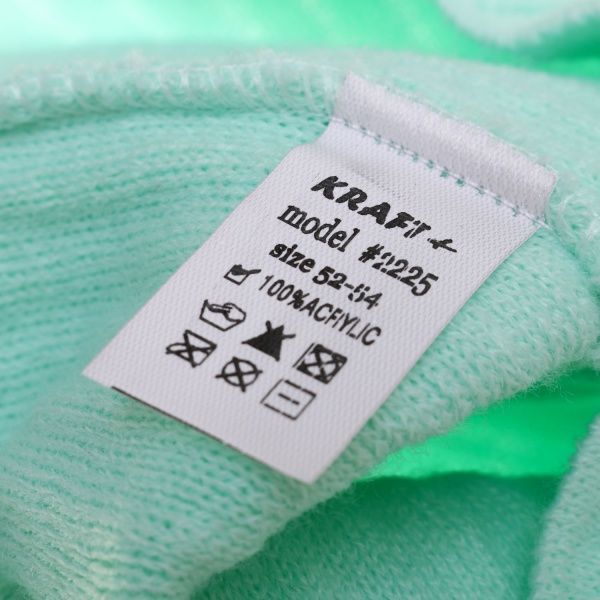 Шапочка дитяча для дівчинки Luna Kids р.50 м'ятний 2225 