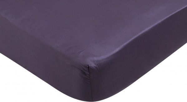 Простынь на резинке Solid 200x200 см темно-серый Luna 