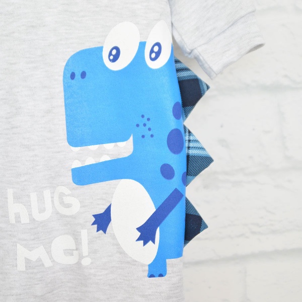 Ромпер-реглан унисекс Blanka Обнимашки р.80 серый 12934 