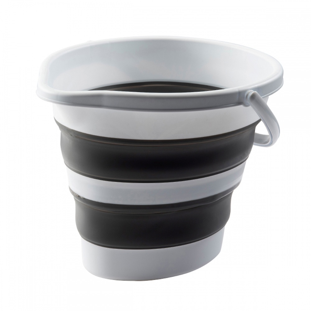 Відро звичайне MVM BIN-17 10 л білий/сірий