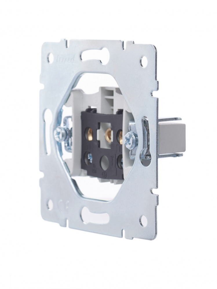 Розетка 1 без заземлення Lezard Vesna IP20 білий 742-0288-121B