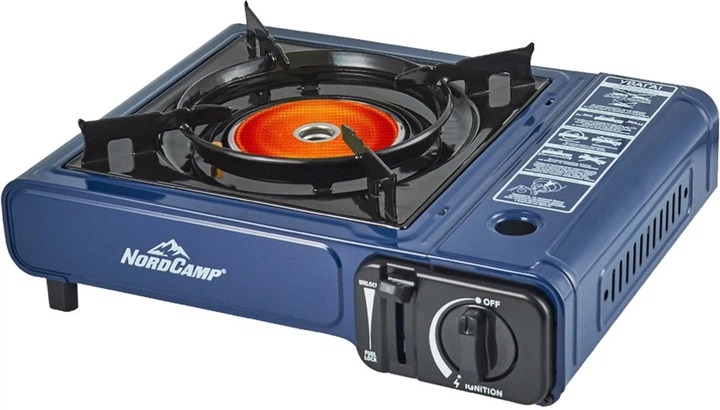 Плитка газовая NordCamp інфракрасная, 1,75 кВт; 125 г/год, цанг. балон