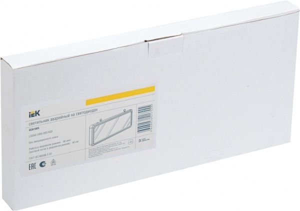 Світильник аварійний IEK ССА1005 LED 3 Вт 6 LED сірий 