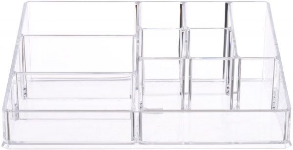 Органайзер настольный 22.5x15.5x8.5 см прозрачный Qiaofeng SF-1611