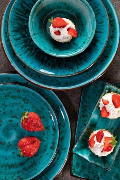 Соусник 180 мл 9 см Тіффані Бірюза Manna Ceramics