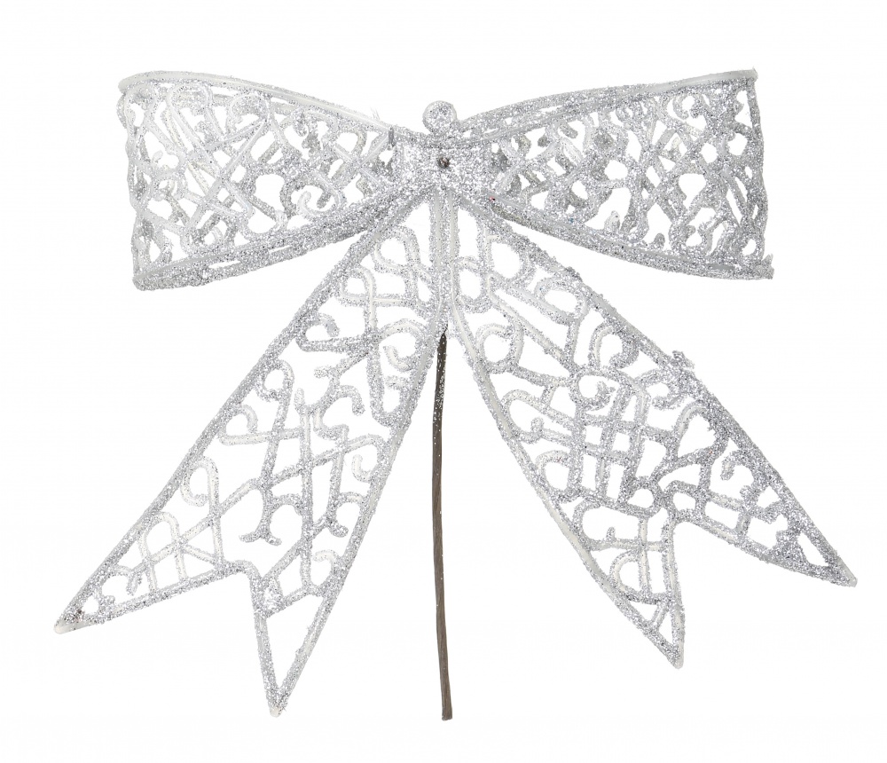 Декорація новорічна Бант 12 см в асортименті EPI-EYK4-1048