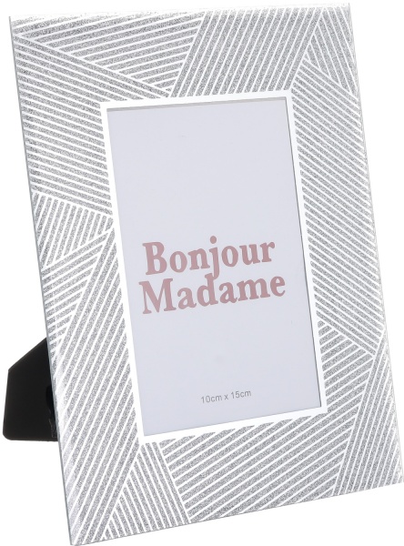 Рамка для фото Bonjour Madame 1 фото 10x15 см серебряный 