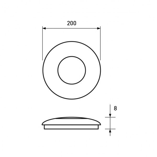 Светильник настенный Eurolamp LED A4 50 Вт белый LED-BRAR-50-A4 