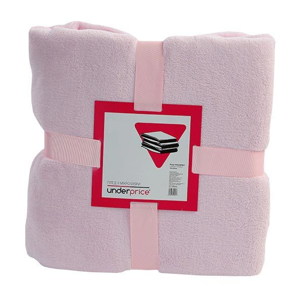 Плед мікрофібра Underprice Пудра 200x220 см