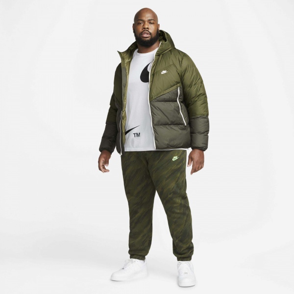 Куртка Nike M NSW SF WINDRUNNER HD JKT DD6795-326 р.2XL зеленый
