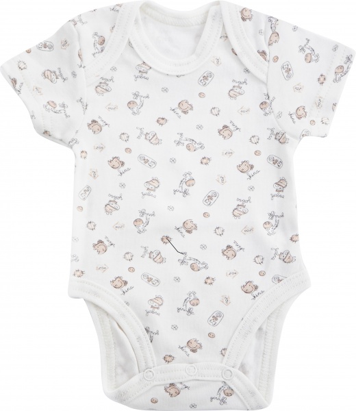 Боди детское унисекс GABBI ВD-23-3 зверюшки р.56 с принтом 13641 