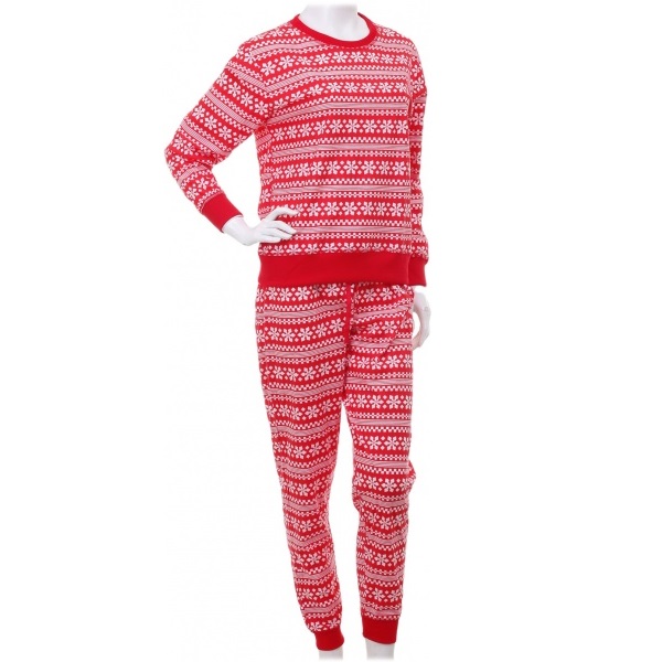 Костюм домашний женский La Nuit Home Red Ornament р. XL красный с белым 