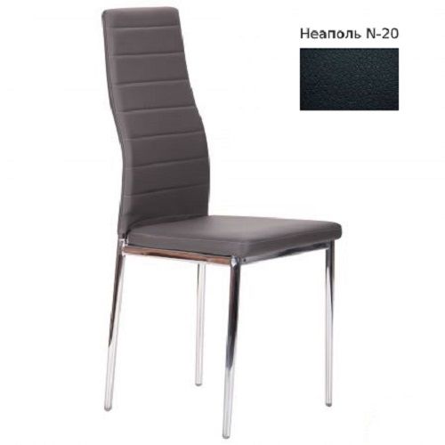 Стілець обідній AMF Art Metal Furniture Сіті хром Неаполь N-20 хром/чорний