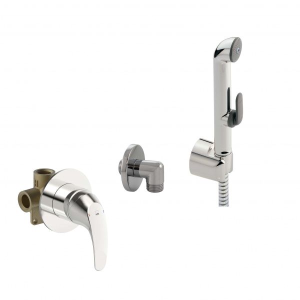 Смеситель для душа Oras скрытого монтажа Polara гигиеническим душем Bidetta 9488