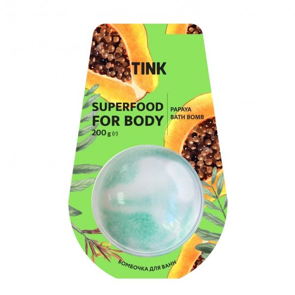 Волшебная бомбочка для ванны Tink Papaya