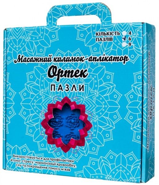 Масажний килимок Ортек Лотос Пазли 4 елементи 9532