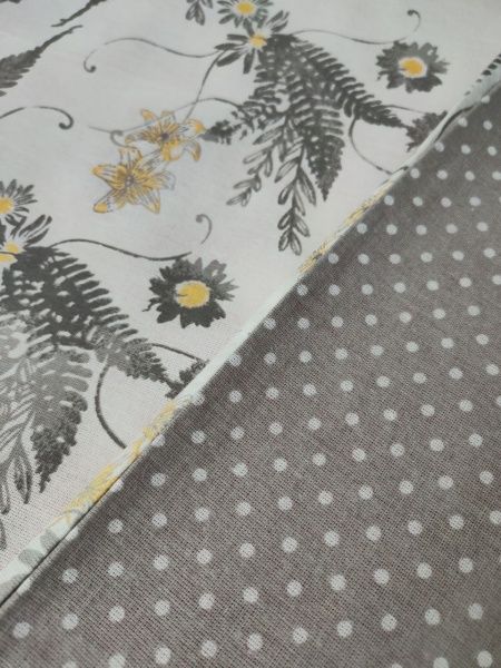 Комплект постільної білизни Папороть 1,5 білий із малюнком UP! (Underprice) 