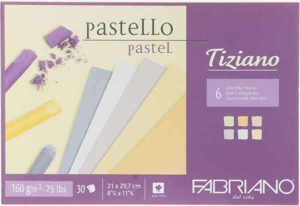 Склейка для пастели Tiziano A4 21х29,7 см 160 г/м² 30 листов Fabriano