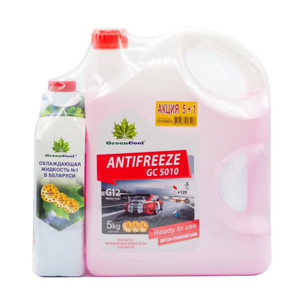 Антифриз GreenCool 791685А G12 6л червоний 
