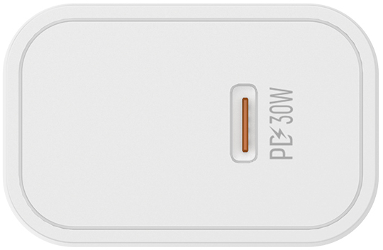 Зарядное устройство ColorWay Power Delivery Port PPS USB Type-C (30W) white (CW-CHS038PD-WT) 