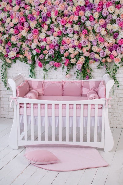 Комплект для детской кроватки Baby Veres Angel wings pink розовая фуксия 216.21