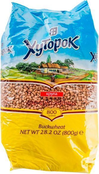 Крупа гречана Хуторок ядриця 800 г (4820211661410) 