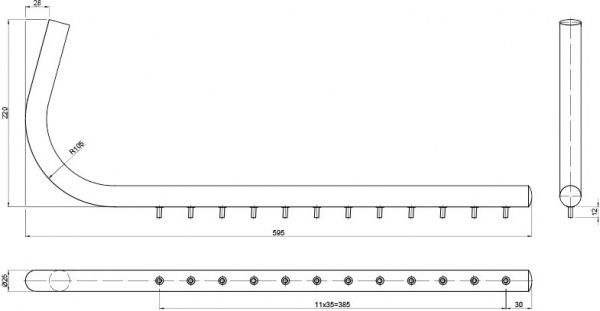 Вішалка з нахилом R-37/12