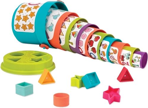 Игровой набор Battat Сортер–пирамидка 2в1 BT2529Z