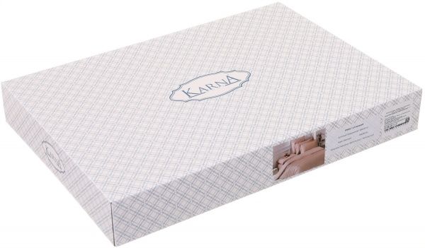 Комплект постельного белья Loft 1,5 кофейный Karna 