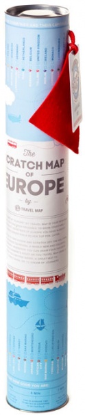 Скретч карта Европы 