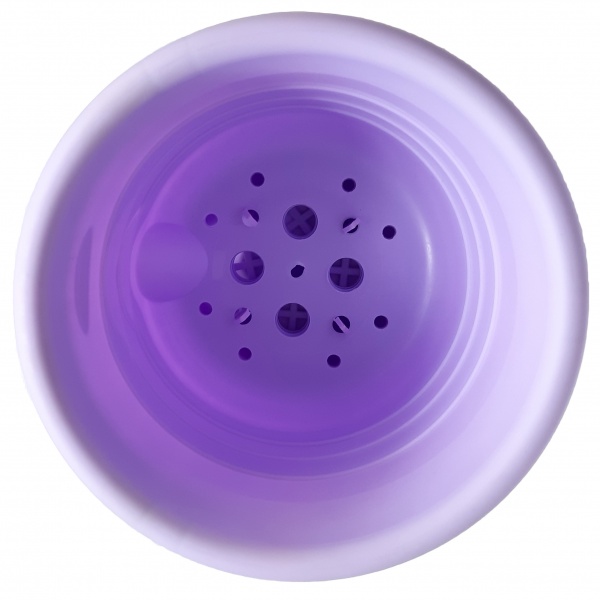 Горщик пластиковий Омела Пастель 4,5 л круглий лаванда (ТУ У 22.29-40031804-001:2022) 