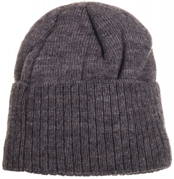 Шапочка детская для мальчика Kraft+ р.50-52 коричневый меланж 1624 