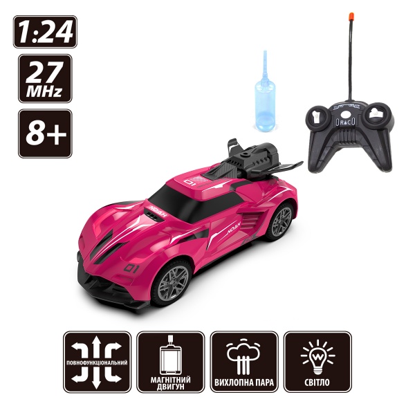 Автомобіль на р/к Sulong Toys Spray Car Sport рожевий 1:24 SL-354RHP