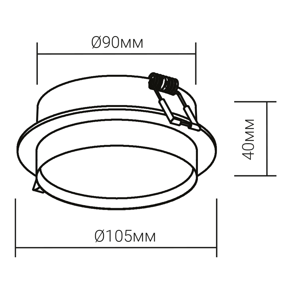 Светильник точечный ARDERO GX53 черный DL2817 b