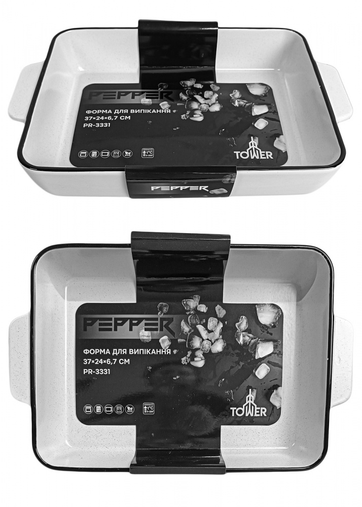 Форма Pepper 37х24х6,7 см, Tower, керамика