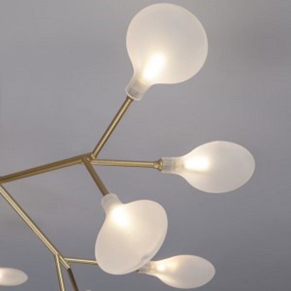 Люстра стельова Strotskis Foglia 27x3 Вт G4 золотий 542 