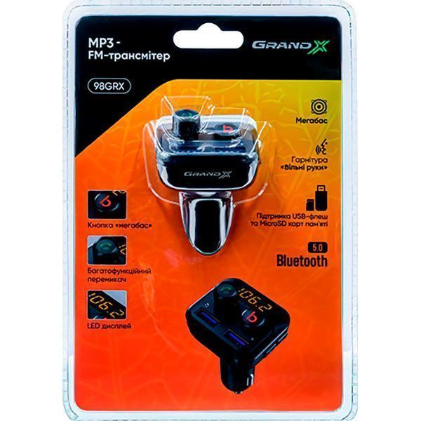 FM-трансмиттер Grand-X 98GRX MegaBass