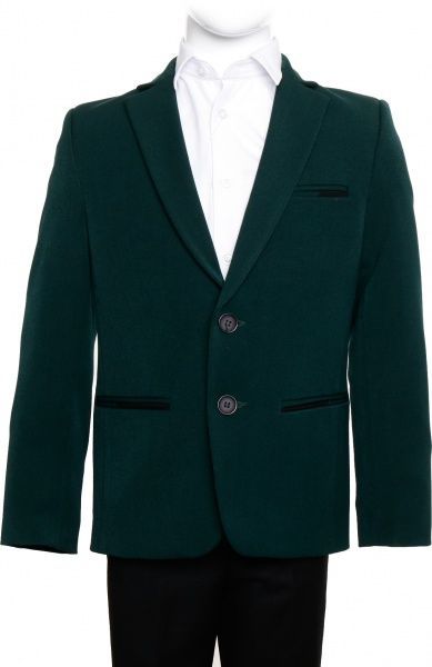 Піджак шкільний для хлопчика Shpak мод.4214 р.34 р.146 зелений 