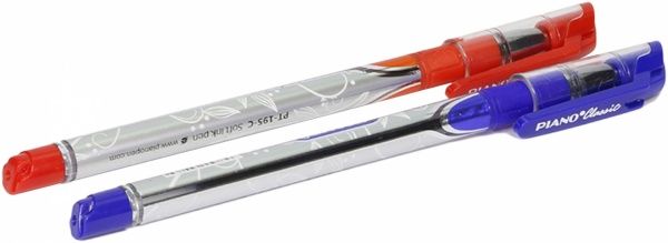 Набор ручек шариковых Piano PТ-195-C 2 шт. синяя и красная 