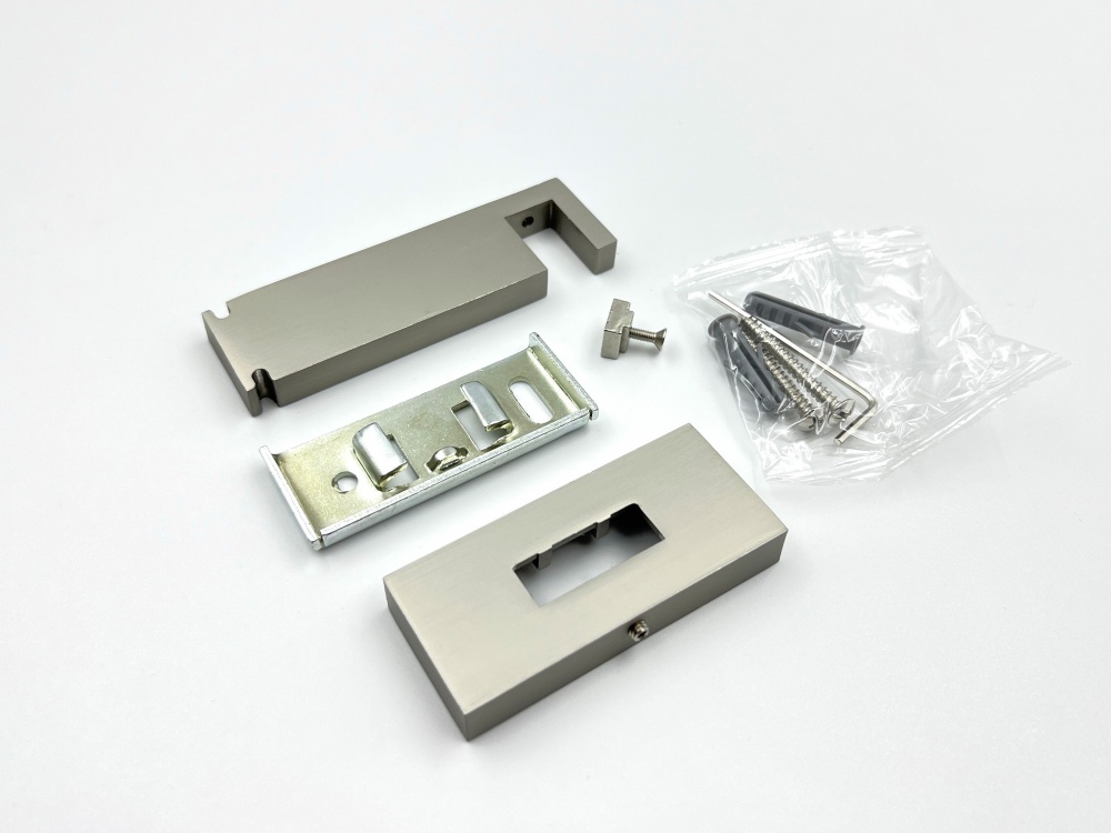 Держатель для карниза Quadrum Square line одинарный 9 см сталь матовая 1 шт.