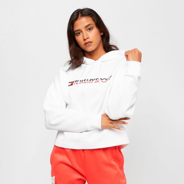 Джемпер Tommy Hilfiger CROPPED FLEECE HOODY S10S100360100 р. M белый