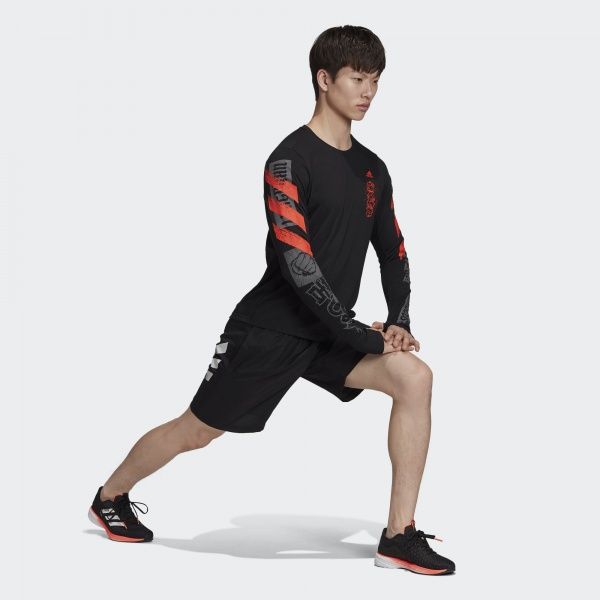 Футболка Adidas FAST GFX LS Tee FJ5000 XL чорний