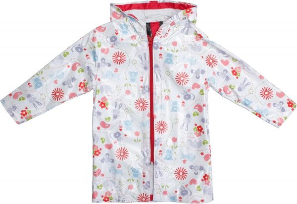 Дождевик Drydope Зверушки р.140 белый с принтом 020-в/д4 