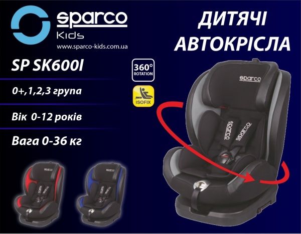Автокресло Sparco красный 106619
