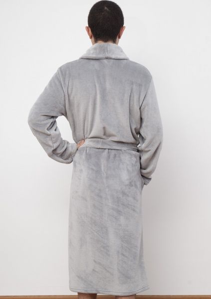 Халат мужской Roksana Вельсофт №1202/90148 р. XXL серый 